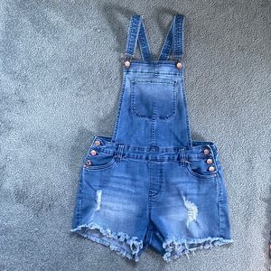 Jean Overall Shorts